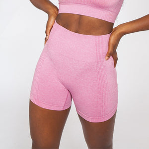 Pink Seamless Shorts