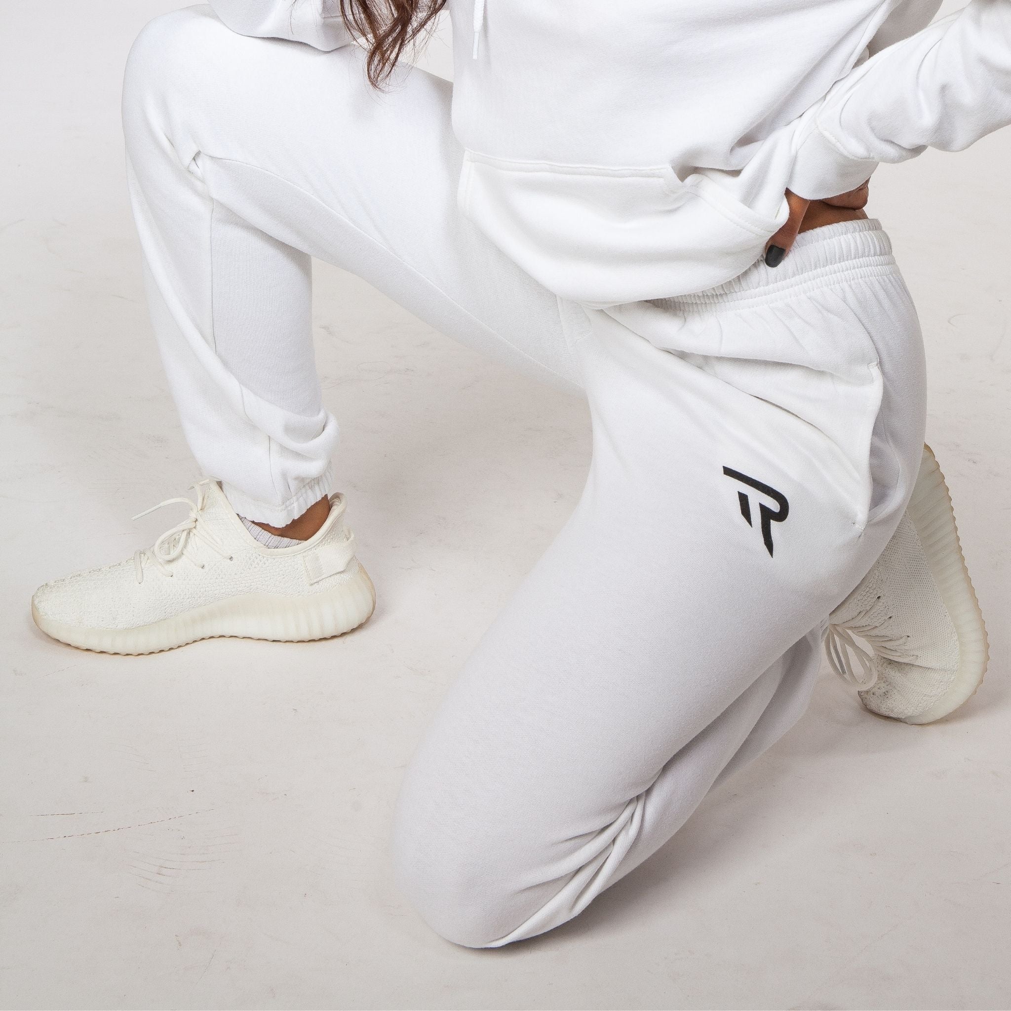 White Oversized Baggy Joggers