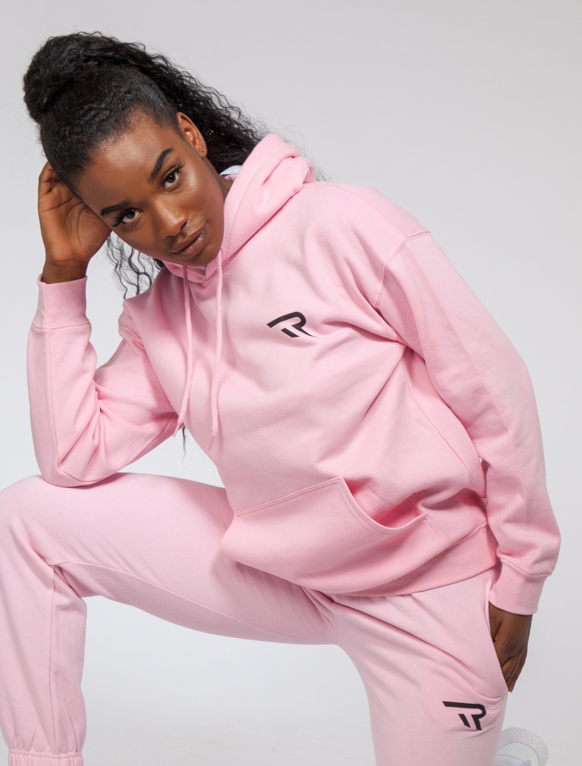 Baby Pink Oversized Tracksuit